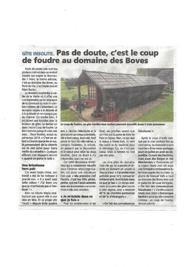 Gite Insolite "Le Coup De Foudre" Sa Vue Panoramique Vimoutiers Exterior foto
